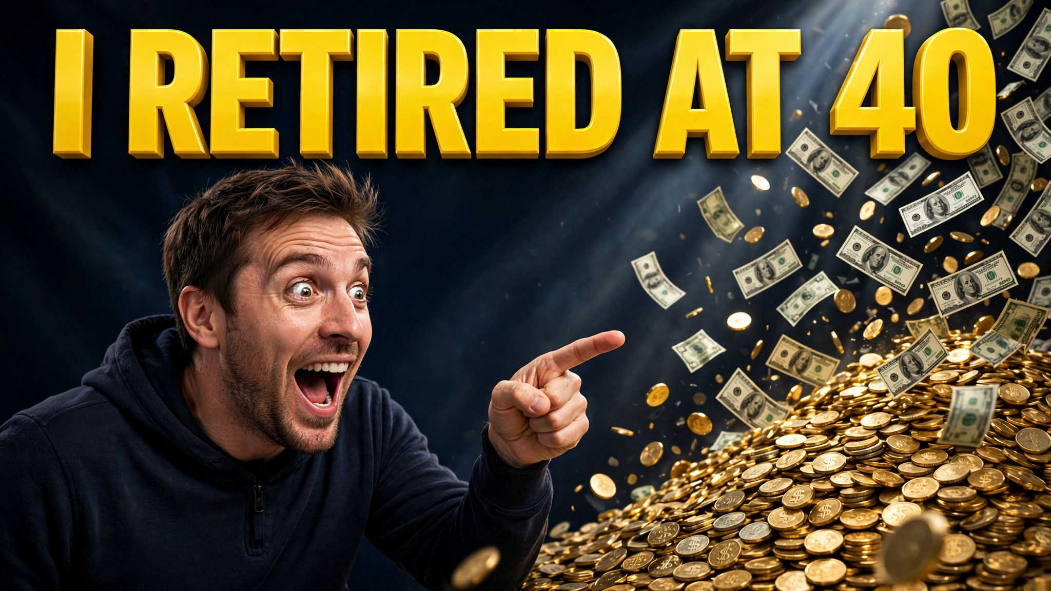 YouTube thumbnail: I Retired at 40