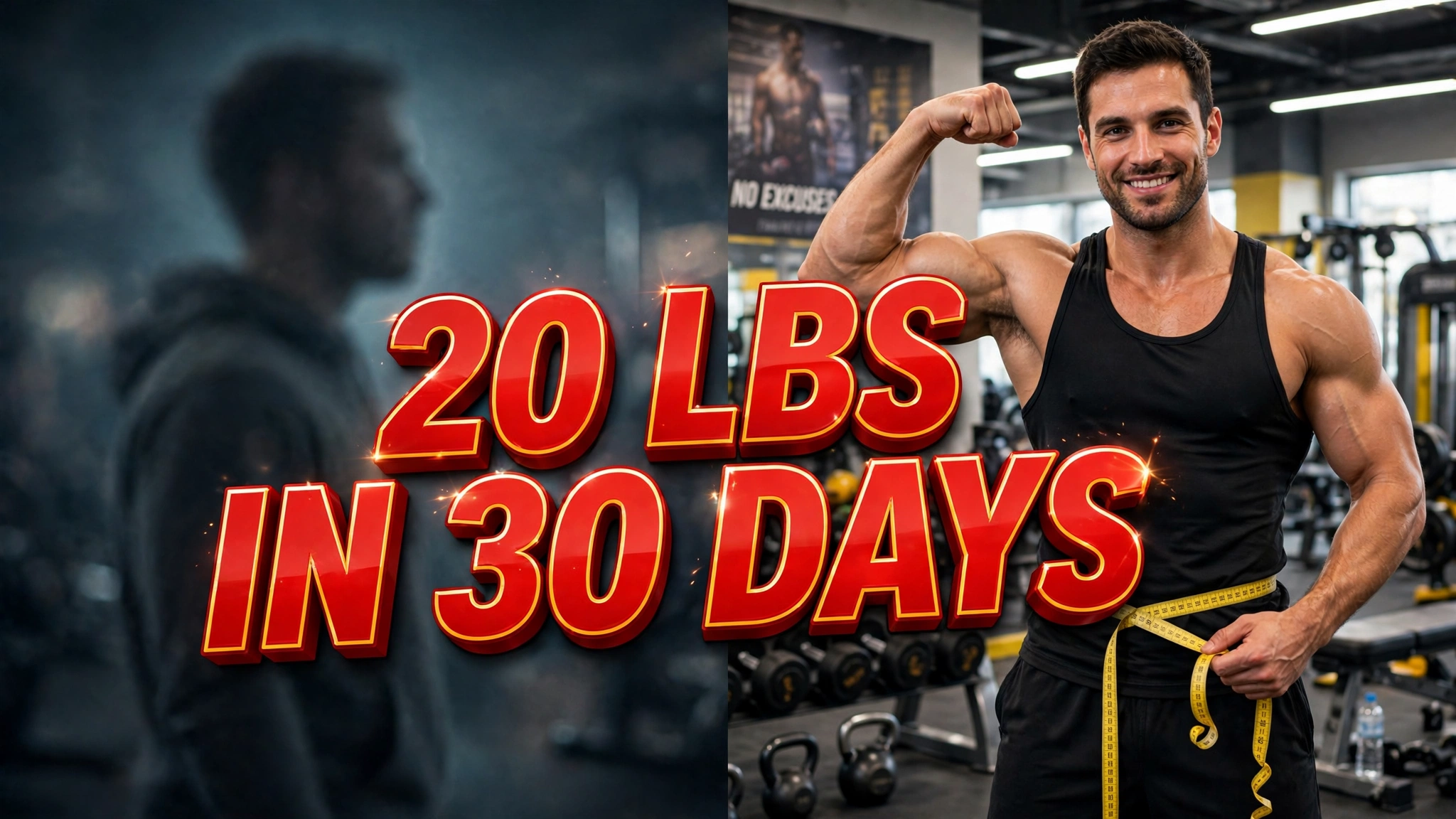 YouTube thumbnail: 20 LBS in 30 Days