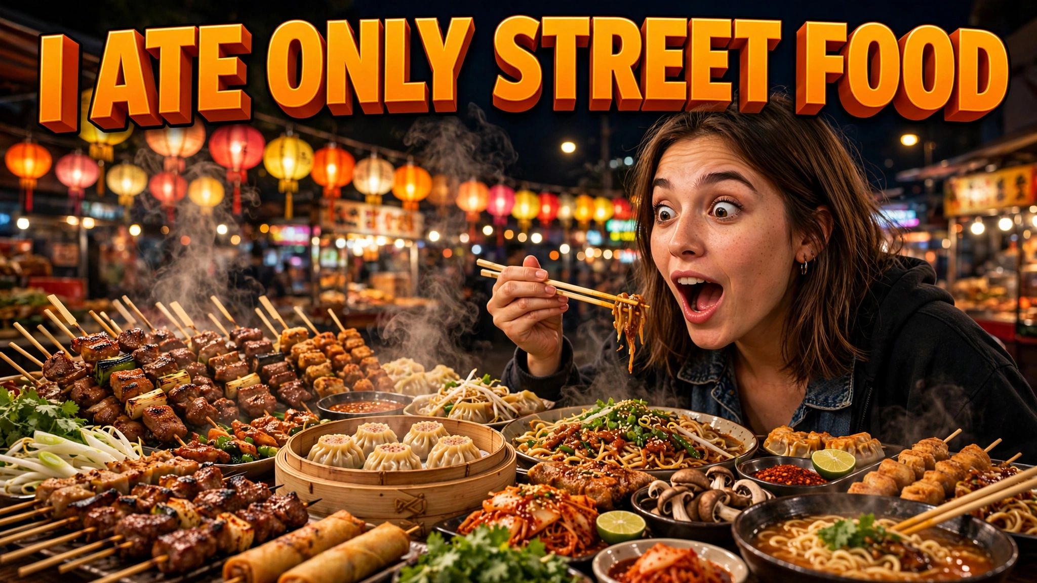 YouTube thumbnail: I Ate Only Street Food